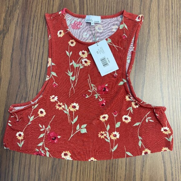 WeWoreWhat Roses and Daisies Cropped Shirt, XS - NWT - Picture 1 of 4